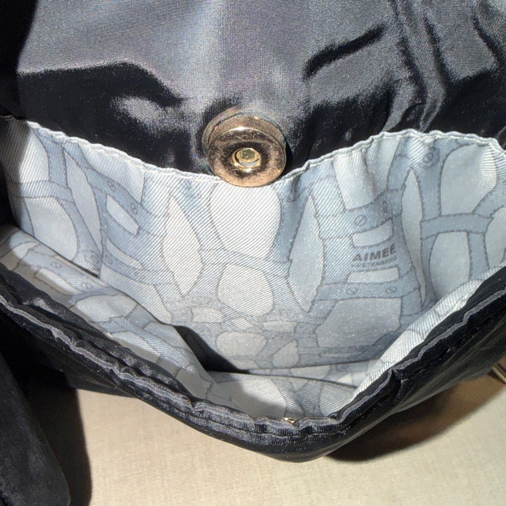Aimee Kestenberg Quilted “Sardinia” Nylon Black Backpack - Picture 5 of 16